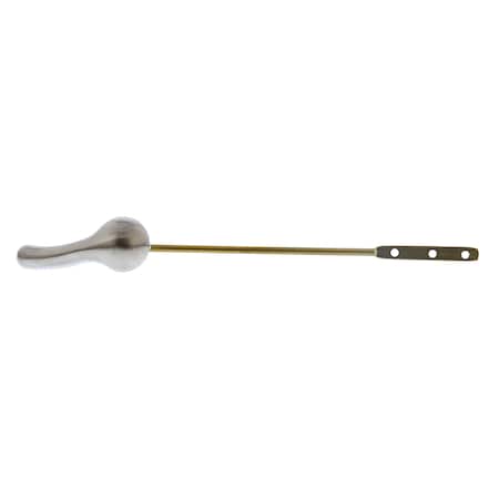 Jones Stephens Brushed Nickel Tank Trip Lever with 8in. Brass Arm, Metal Spud and Nut T0107BN